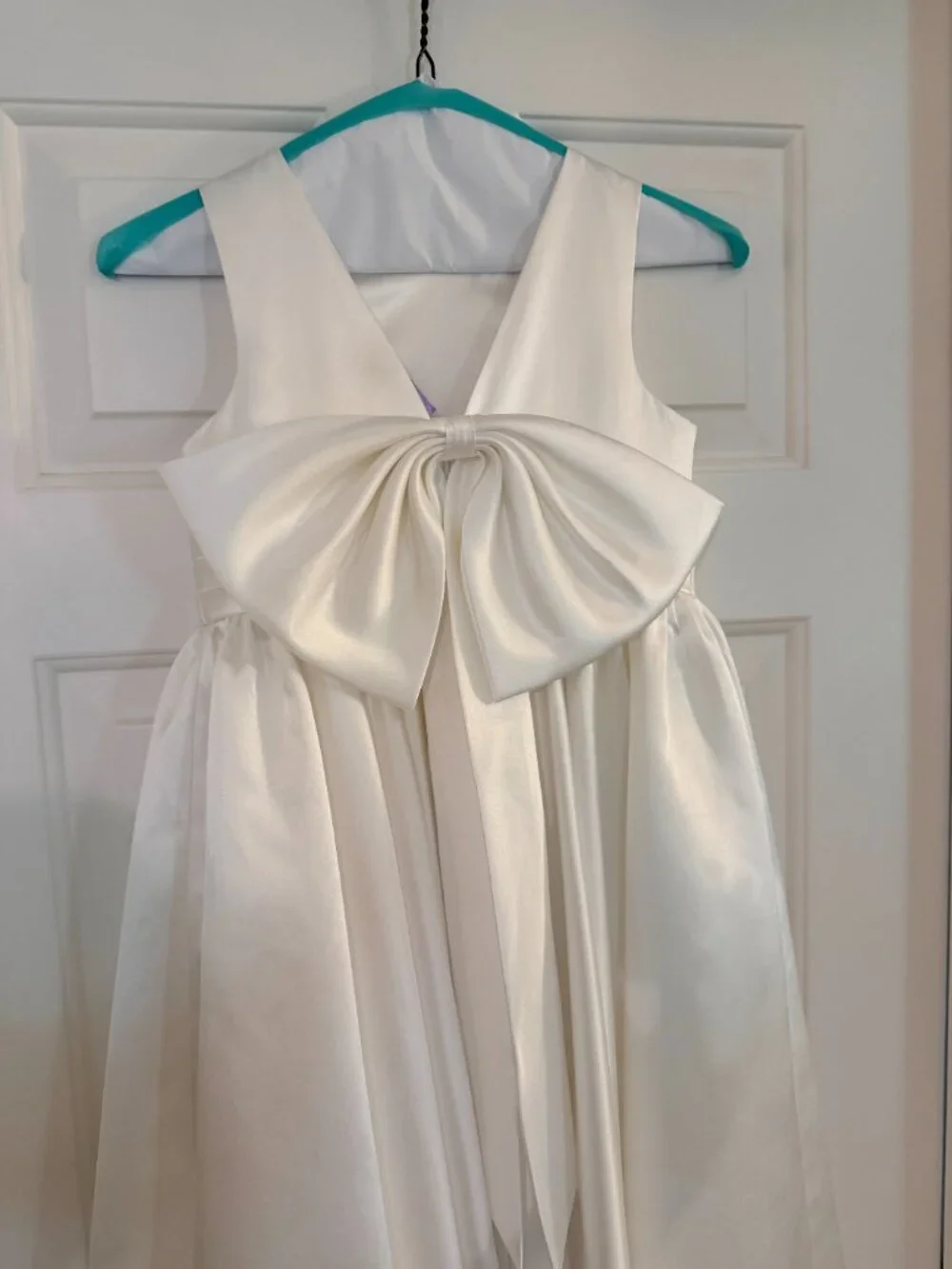 Satin Flower Girl Dress (size 7/8)